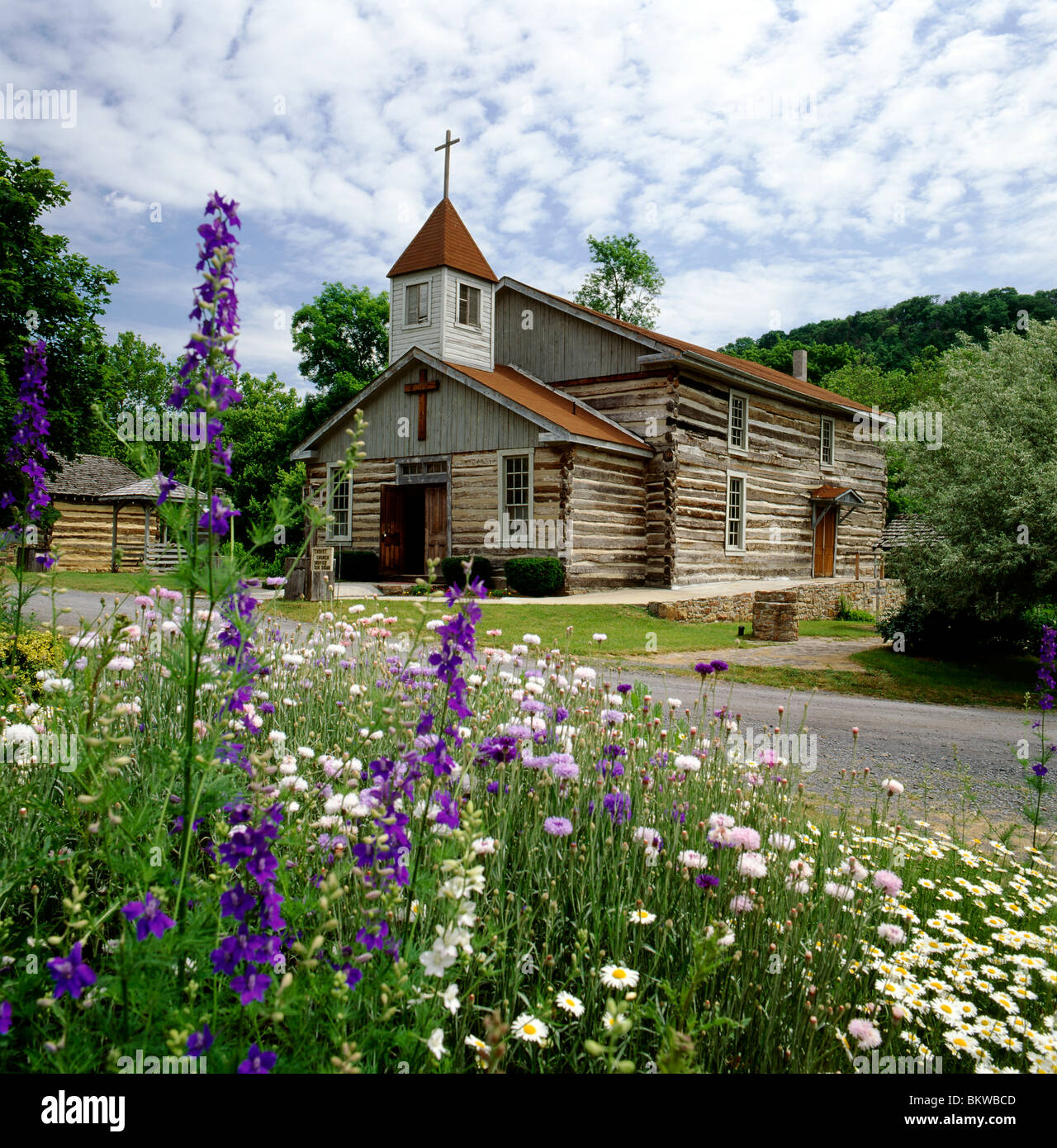 Christ Church, Old Bedford Village, a Pennsylvania USA tourist