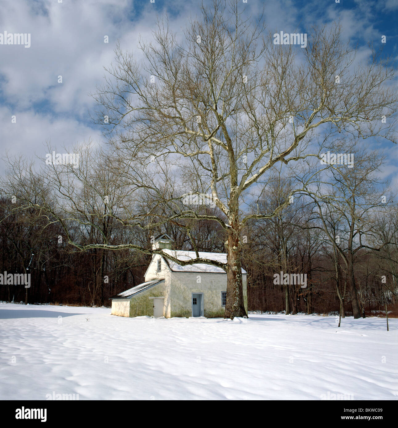 Old farmhouse, Hopewell Furnace National Historic Site, a restored iron