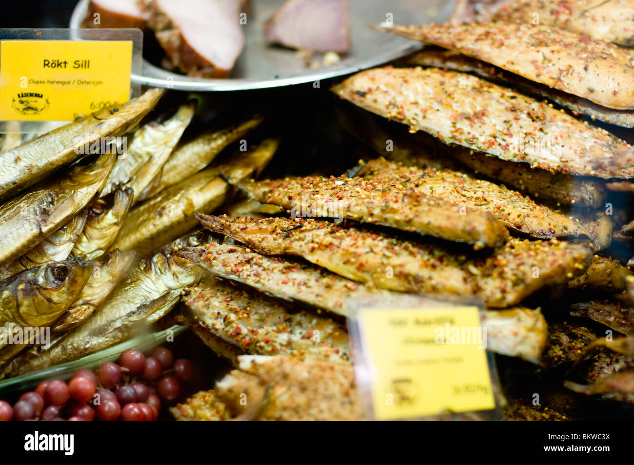 Fish in food store Stock Photo Alamy