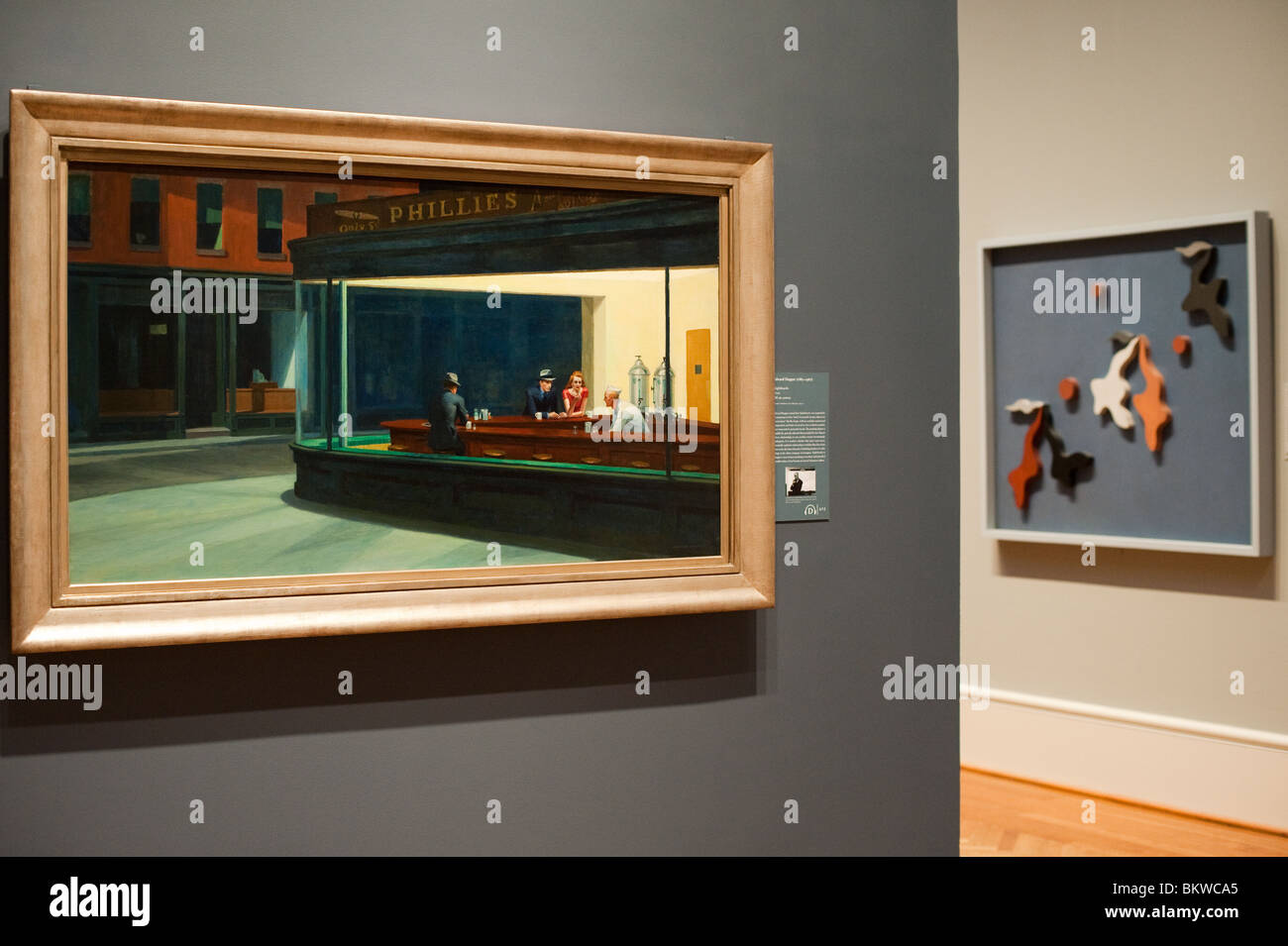 Art Institute of Chicago - Nighthawks , Edward Hopper Stock Photo