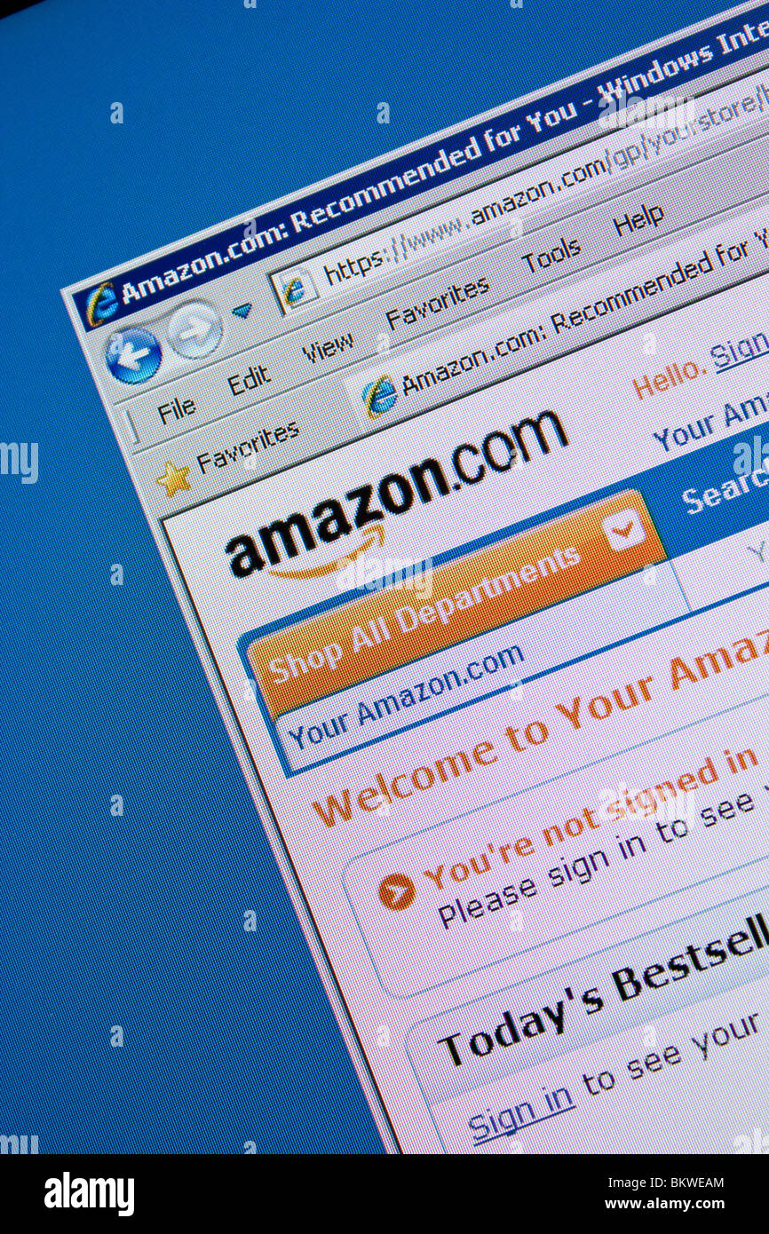 Amazon website screen hires stock photography and images Alamy