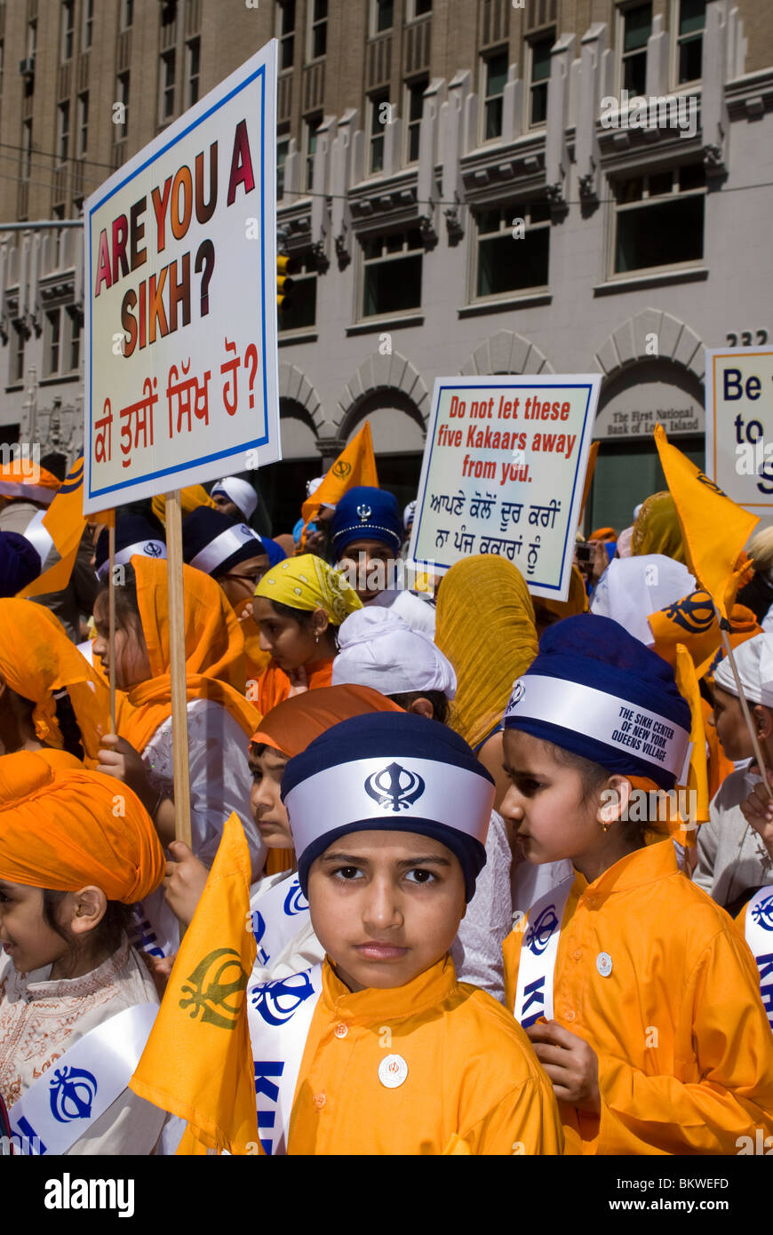 Thousands watch and participate in the 23rd Annual Sikh Day Parade in