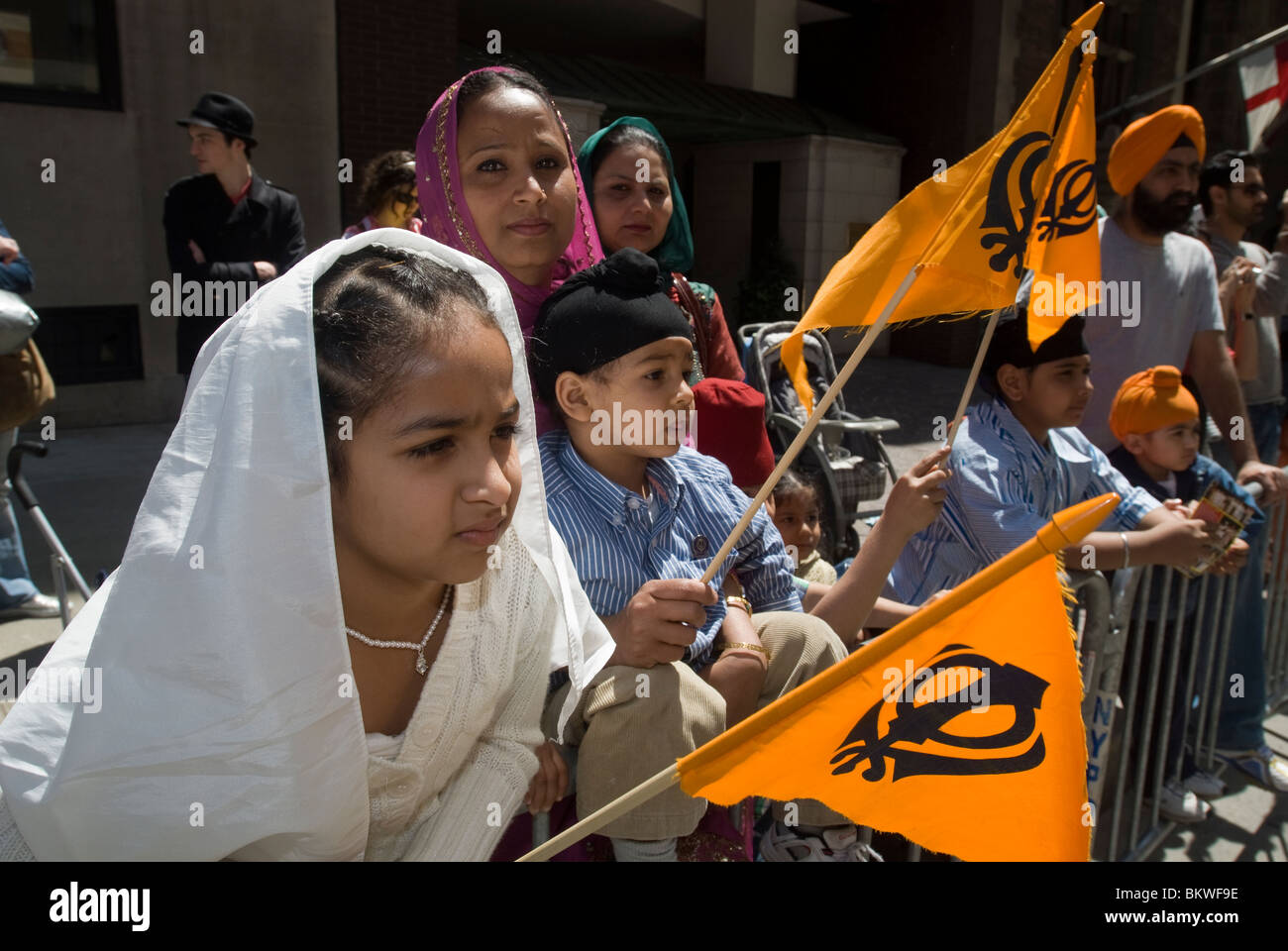 Thousands watch and participate in the 23rd Annual Sikh Day Parade in