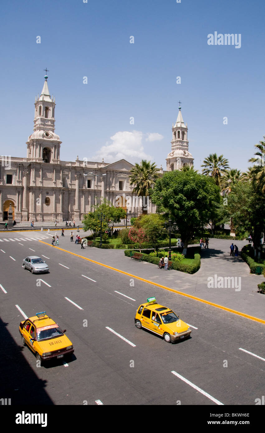 Plaza de Armas, Arequipa, Peru Stock Photo