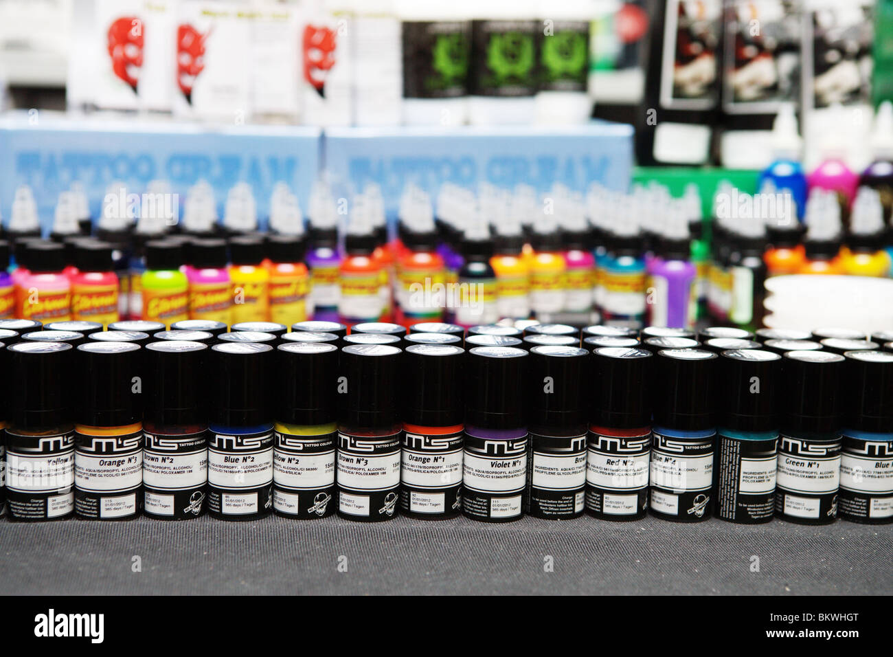 Tattoo colors hi-res stock photography and images - Alamy