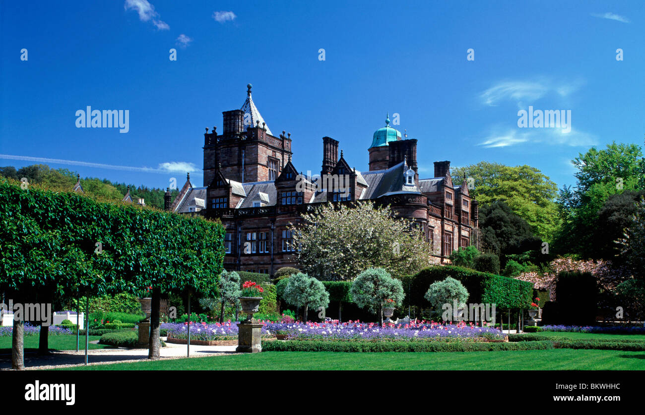 Holker Hall in spring, Cumbria, England, UK Stock Photo