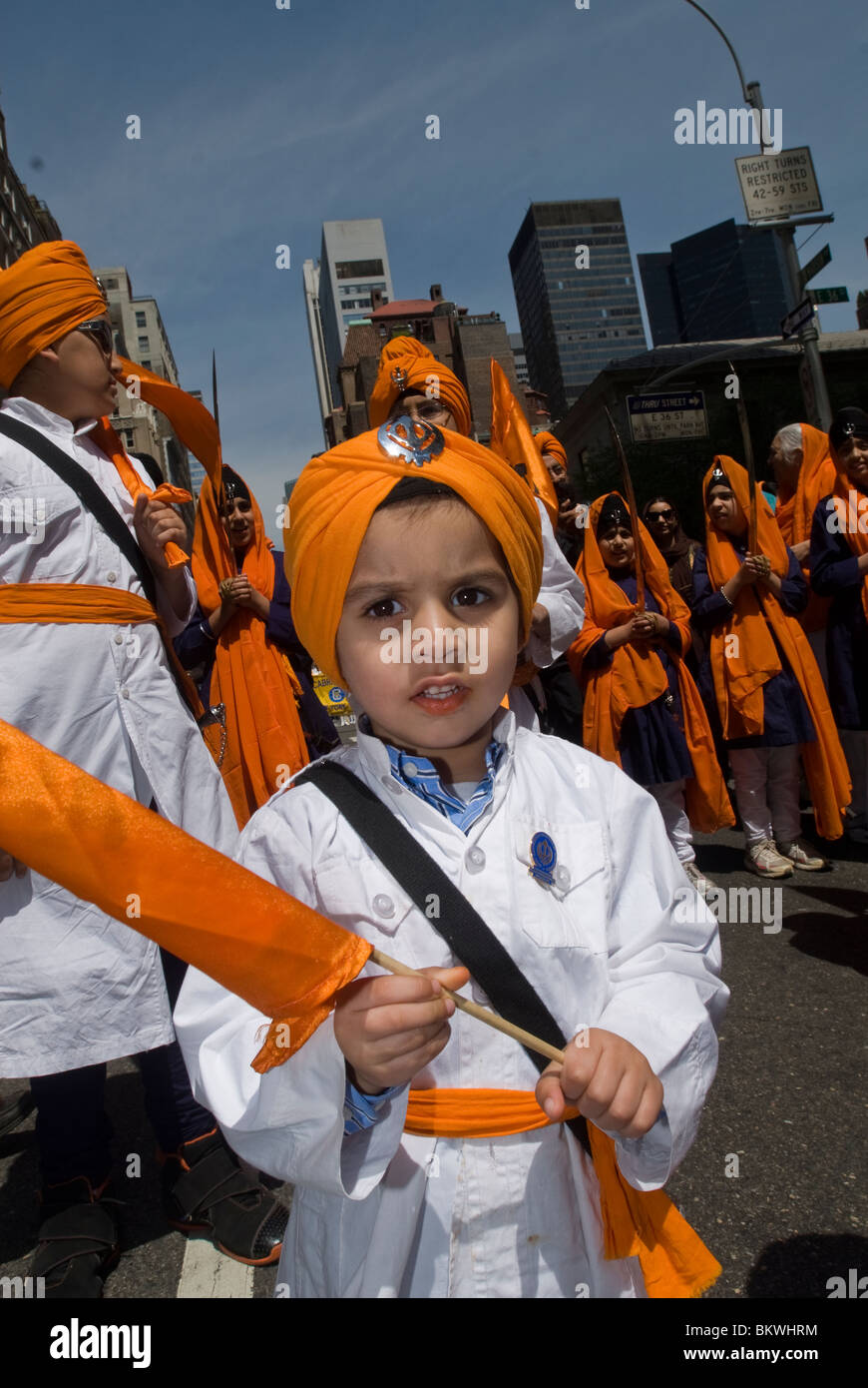 Thousands watch and participate in the 23rd Annual Sikh Day Parade in