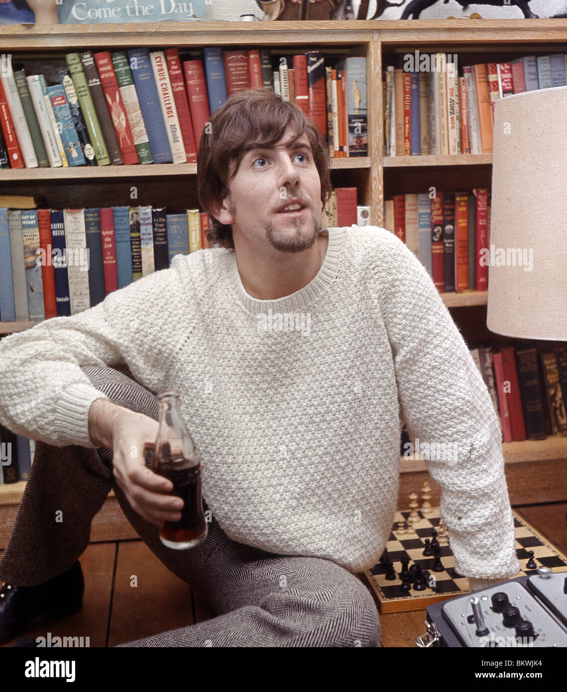HOLLIES - Graham Nash at his London home in November 1966 - photo Tony