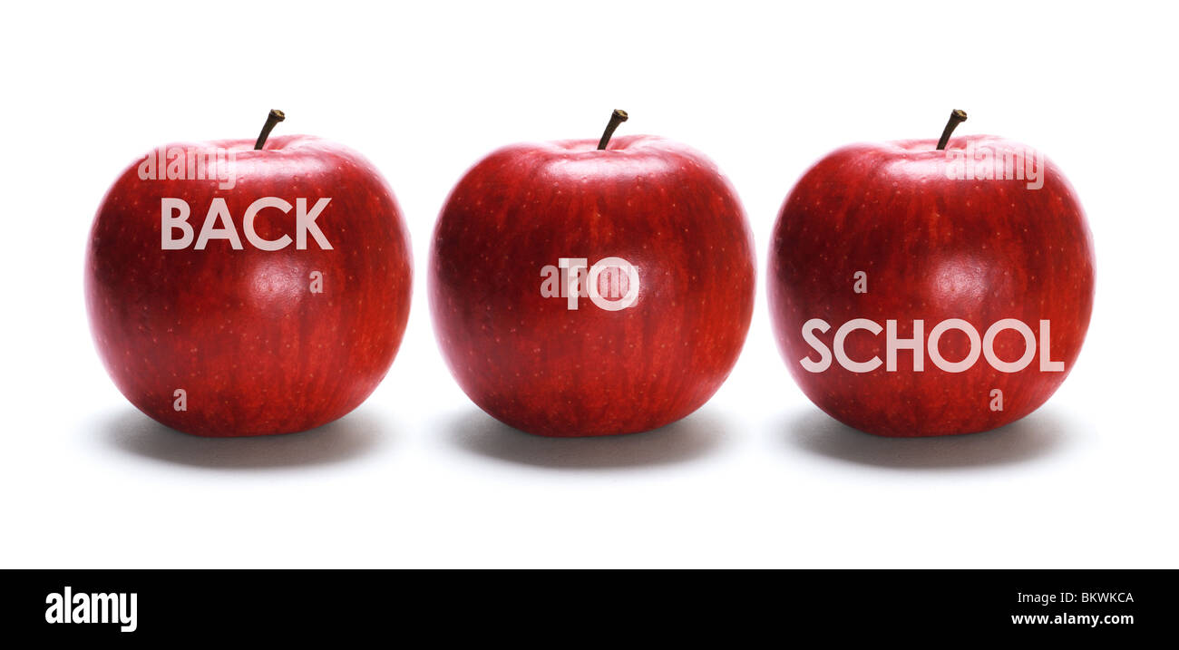 Back to School Concept with Apples Stock Photo Alamy
