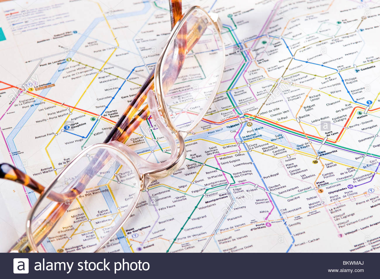 paris subway map stock image
