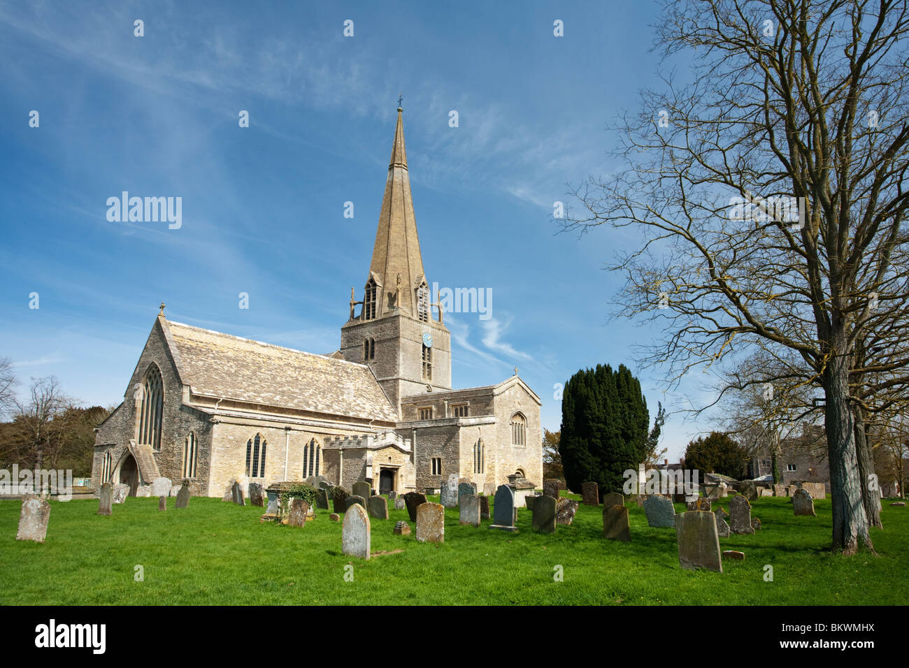 St Marys Church in the Cotswold Village of Bampton, Oxfordshire, Uk Stock Photo
