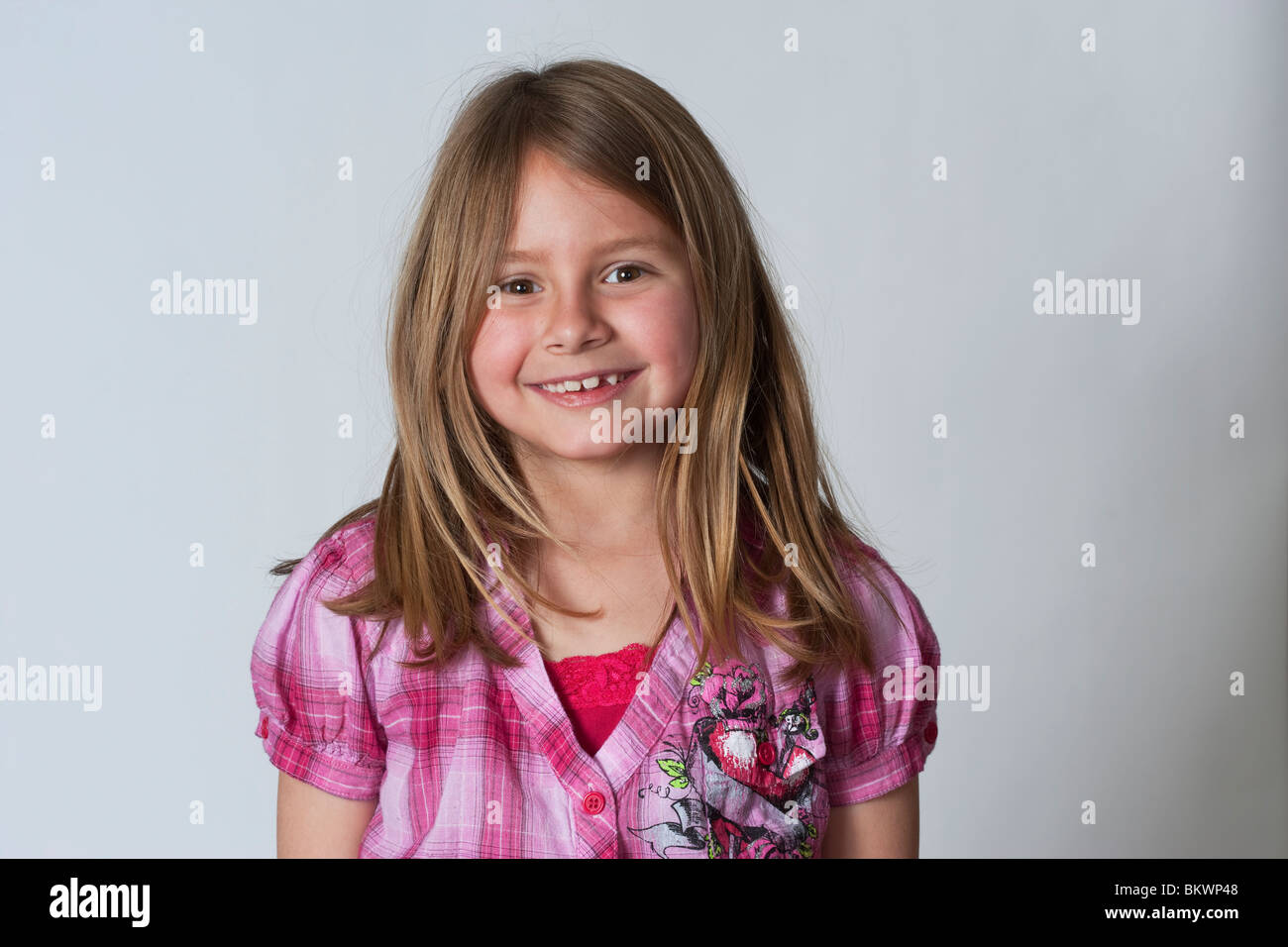 Portrait of average american 2nd grade middle school aged kids, looking