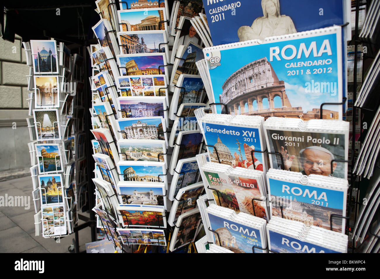 Postcards of Rome Stock Photo