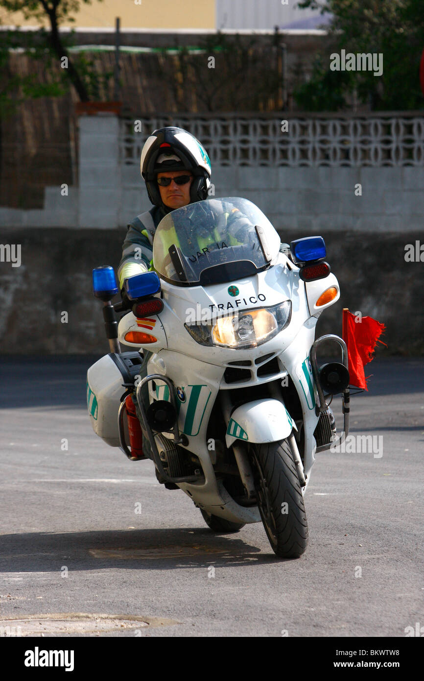 BMW Spanish Police Motorbikes Guardia Civil Stock Photo