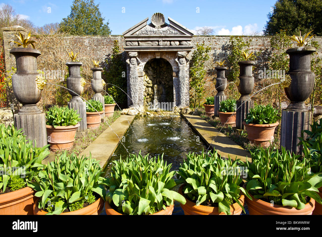 The Collector Earl's Garden at Arundel Castle in Arundel, West Sussex, England Stock Photo