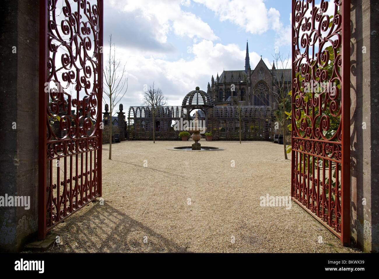 The Collector Earl's Garden at Arundel Castle in Arundel, West Sussex, England Stock Photo