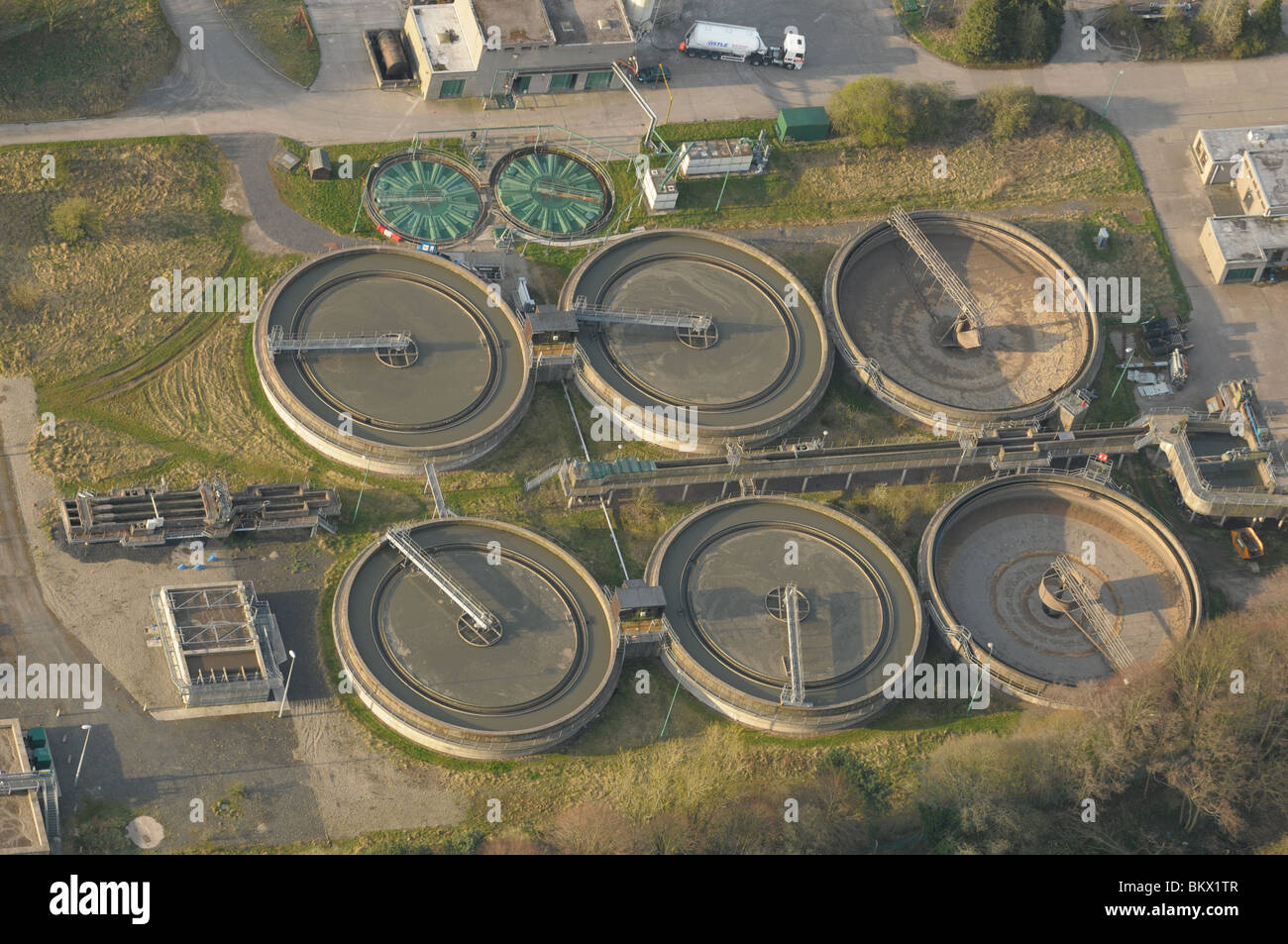 A sewage farm in Scotland Stock Photo Alamy