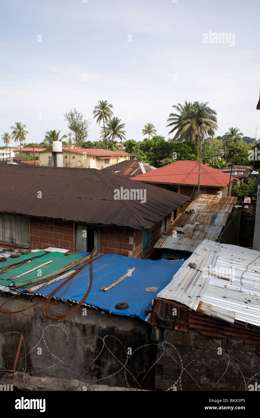 Rooftops in Freetown, Sierra Leone, West Africa Stock Photo