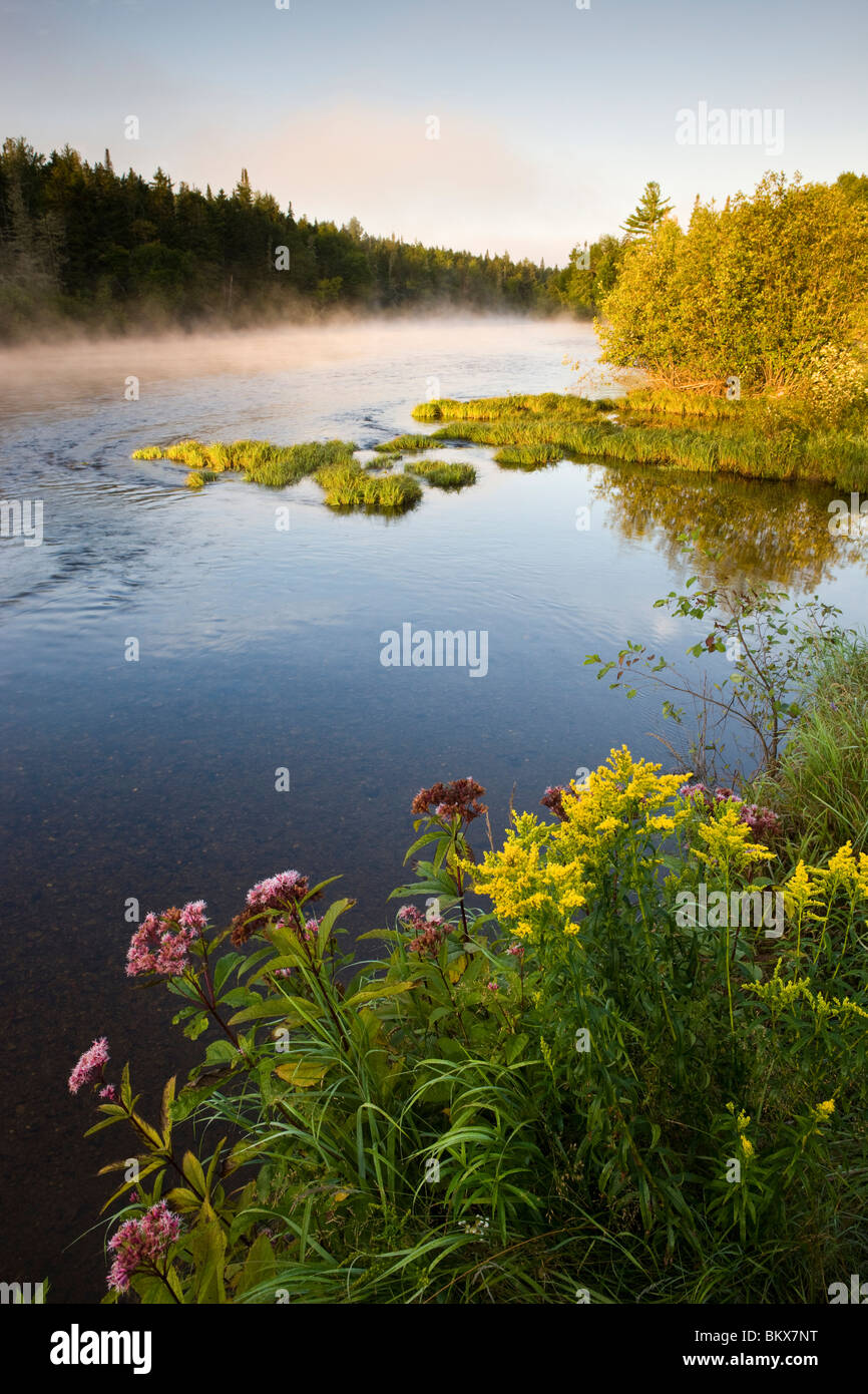 The Androscoggin River in Errol, New Hampshire Stock Photo Alamy