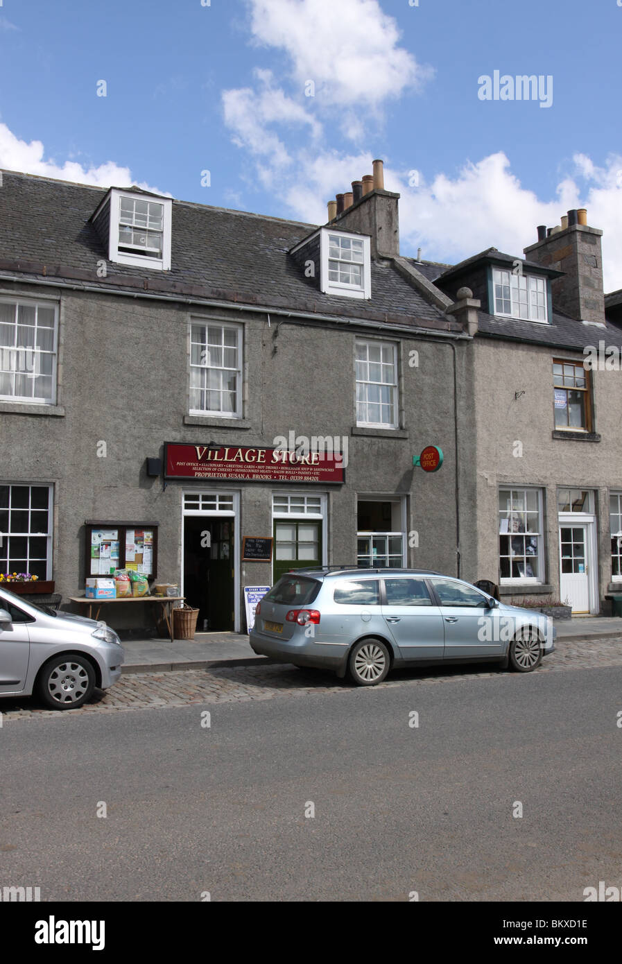 Exterior of Village Store Kincardine O'Neil Aberdeenshire Scotland May