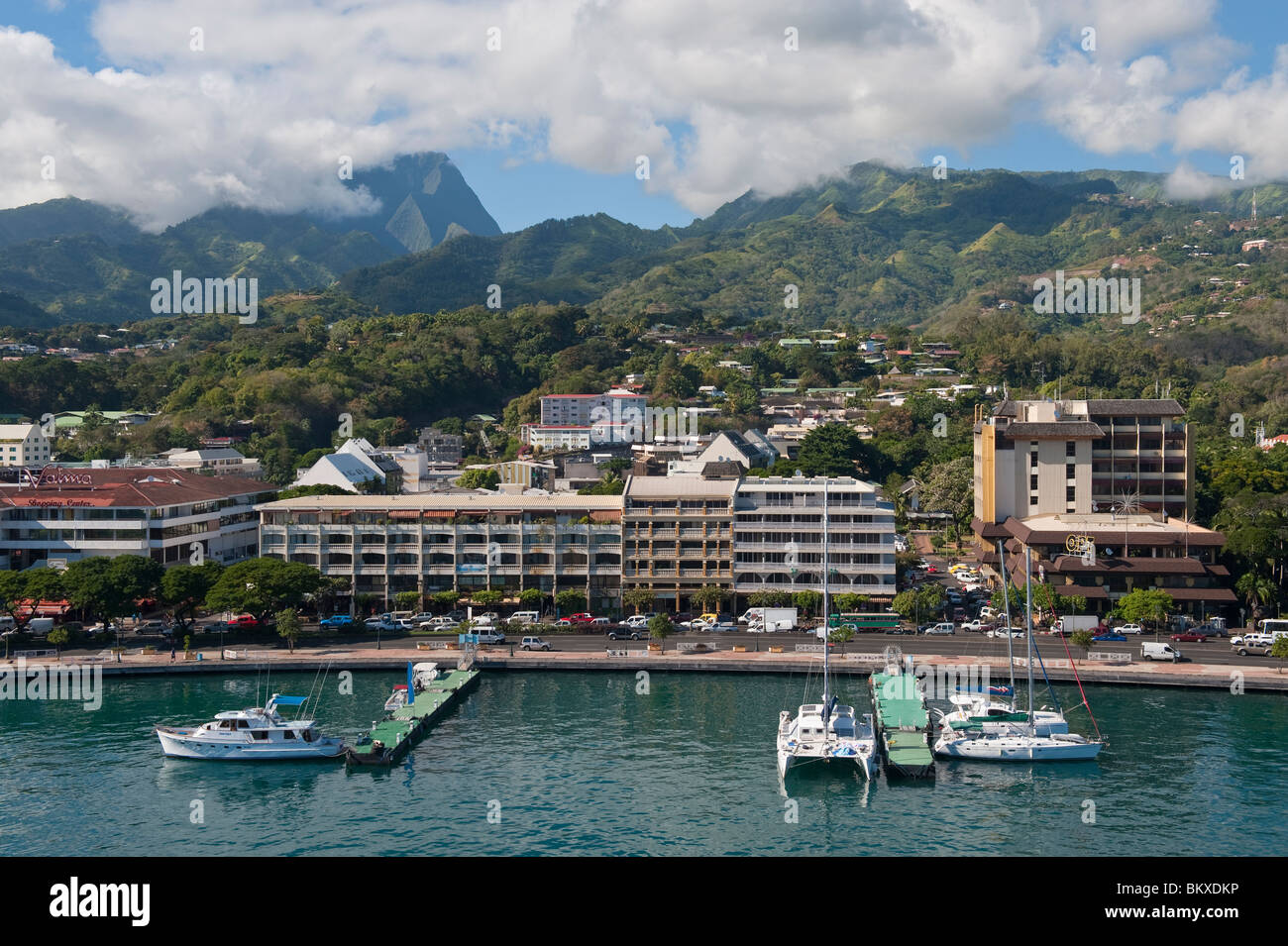 Papeete Waterfront, Tahiti, French Polynesia Stock Photo - Alamy