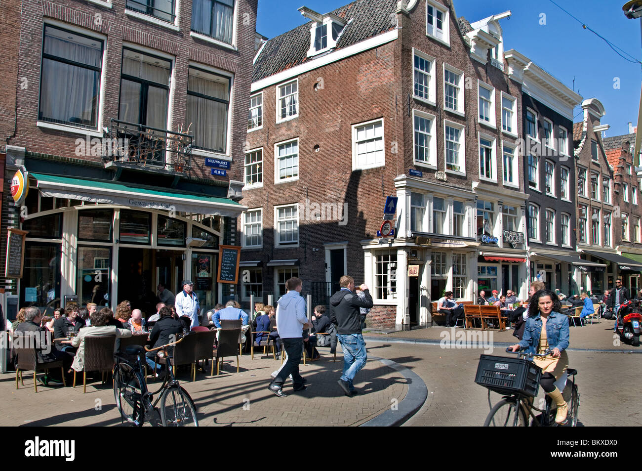 Nieuwmarkt cafe Amsterdam Cafe Restaurant  bar pub Netherlands Stock Photo