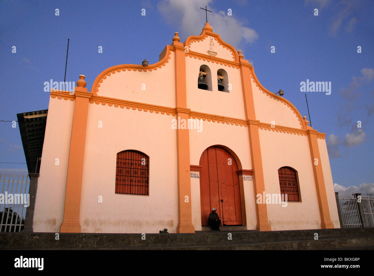 Church in Catarina, Laguna de Apoyo, Nicaragua, Central America Stock Photo