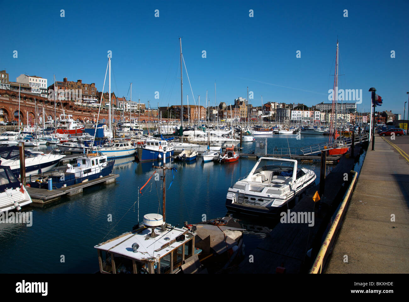 Ramsgate Kent UK Harbor Harbour Quay Marina Stock Photo Alamy