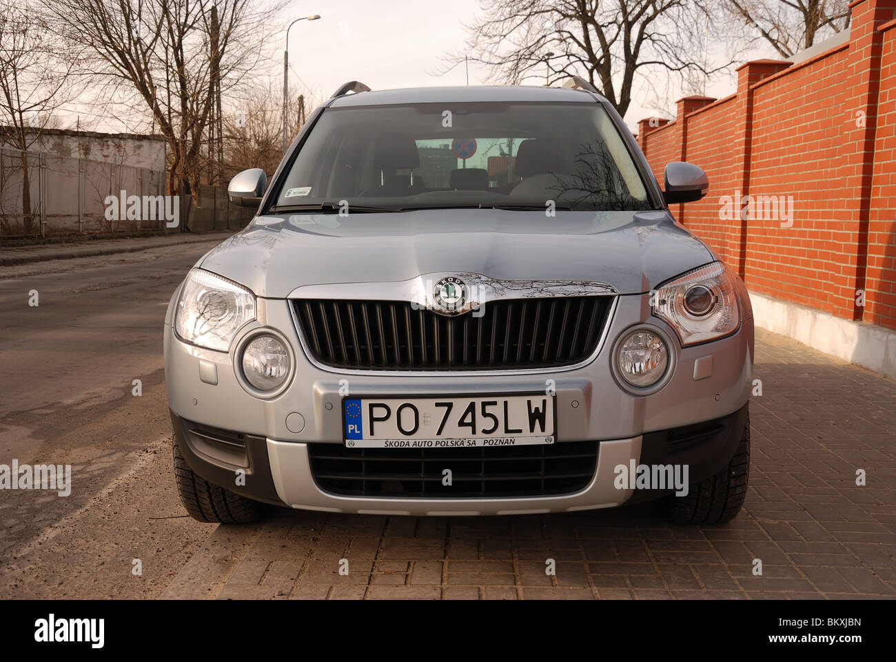 Skoda Yeti 2.0 TDI 4x4 - MY 2009 - aqua light blue metallic - five doors  (5D) - Popular Czech popular compact SUV - on sidewalk Stock Photo - Alamy