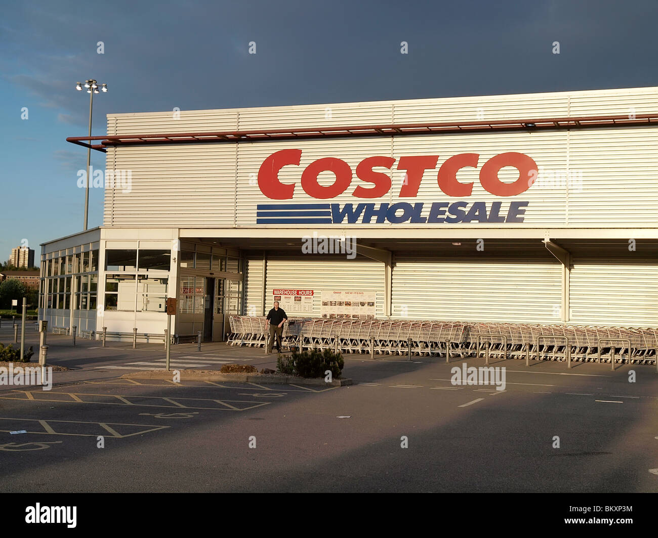 The entrance to Costco Wholesale in Gateshead, Newcastle upon Tyne