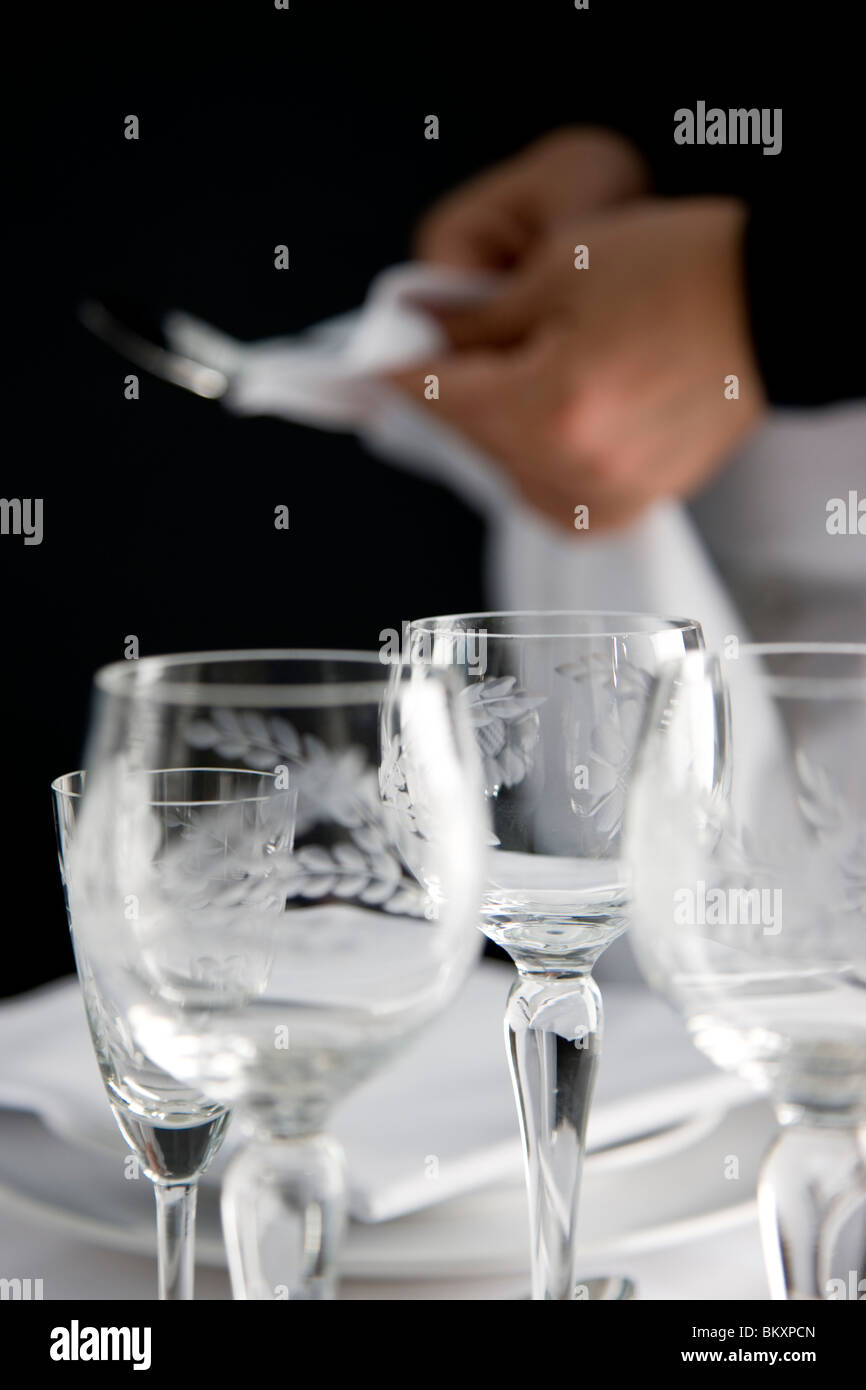 Polishing cutlery hires stock photography and images Alamy