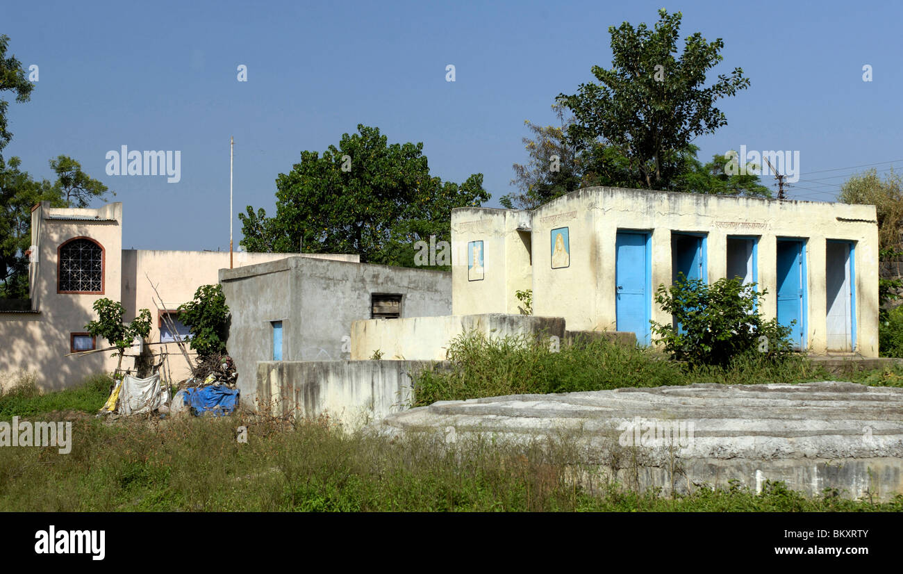 Public toilets to keep the village clean at Ralegan Siddhi near Pune