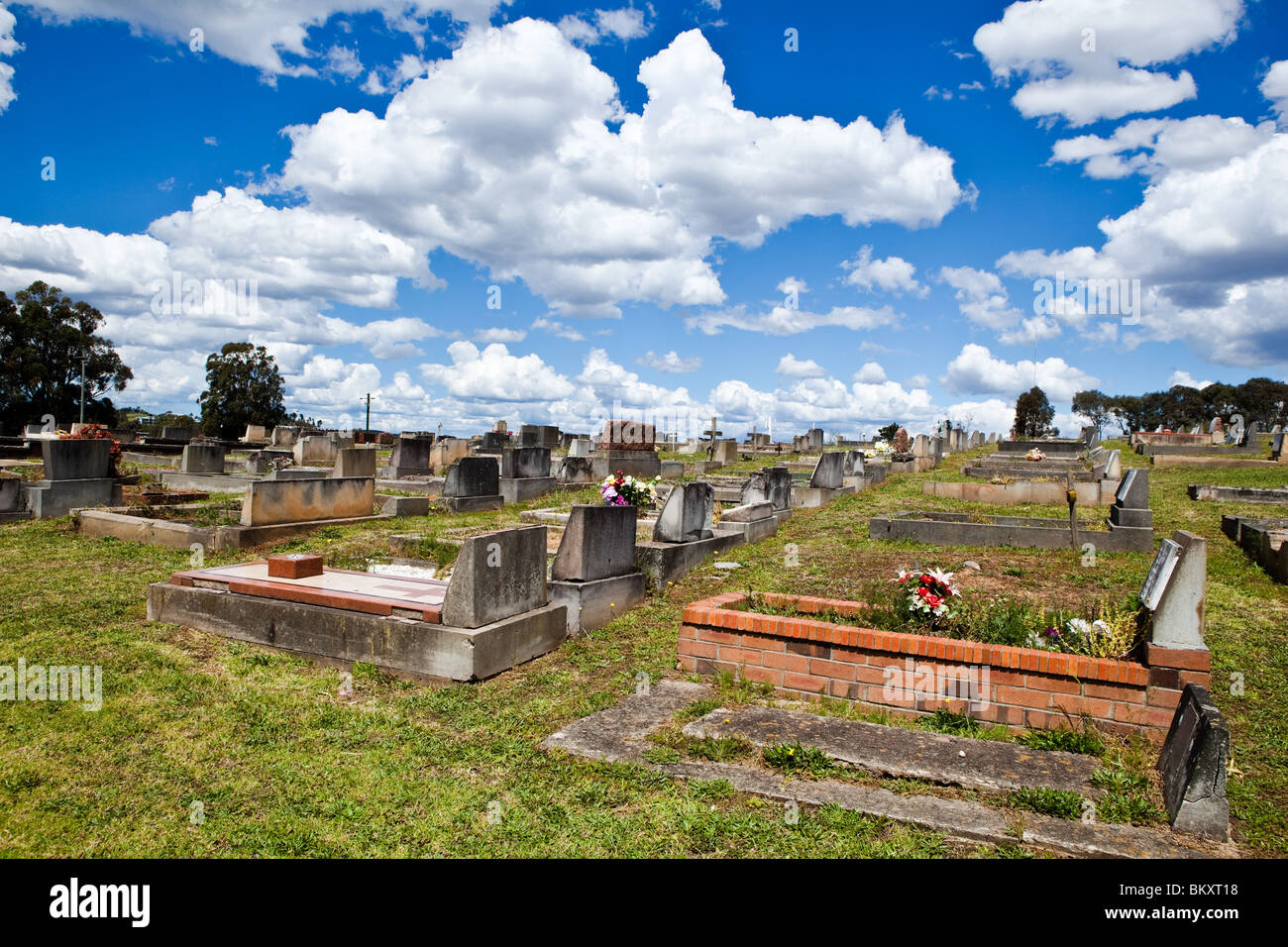 Graves at Prospect Cemetery Stock Photo Alamy