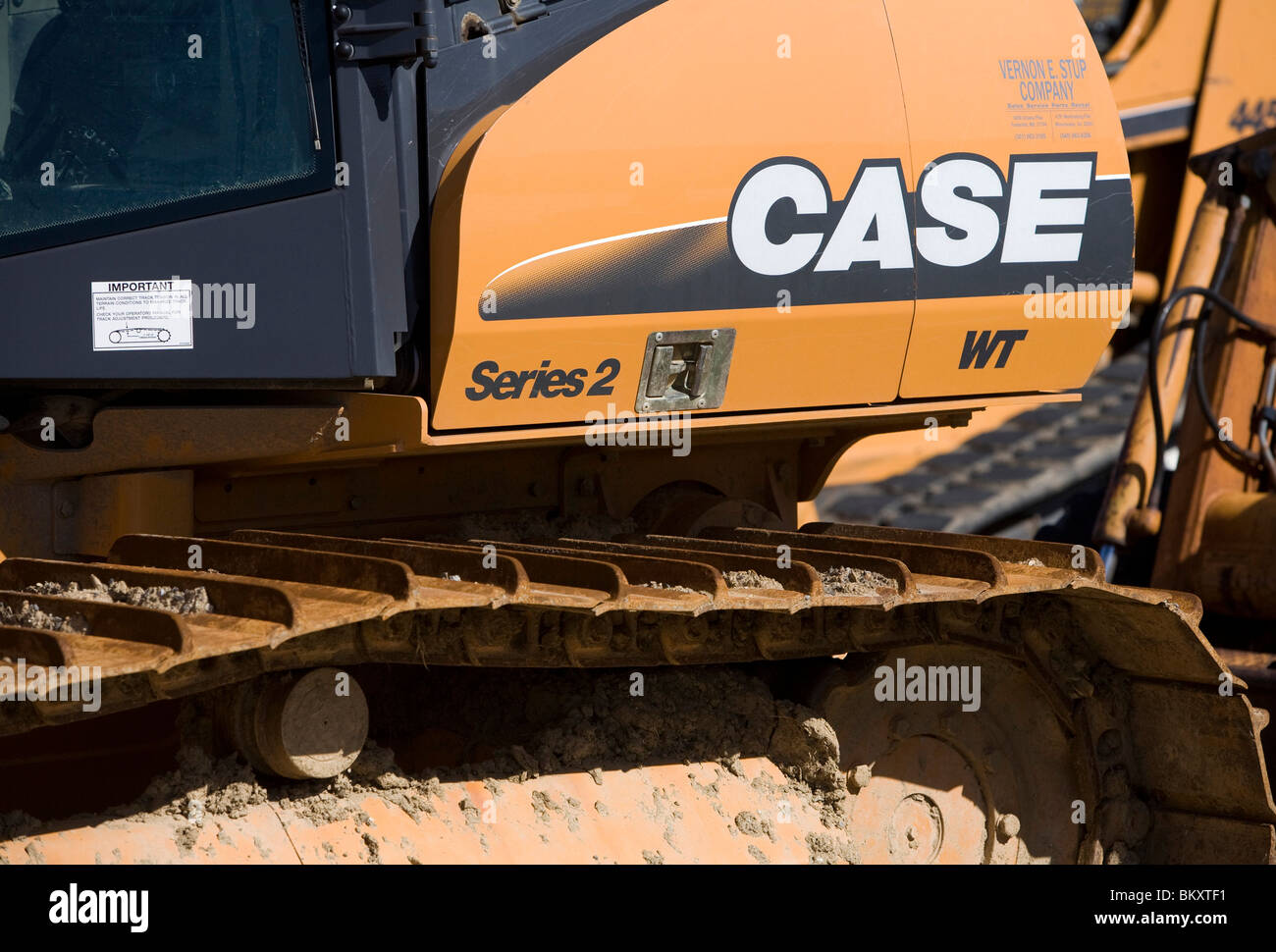 Case heavy construction equipment.  Stock Photo