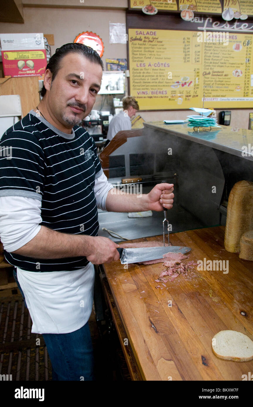 Famous Lesters Deli restaurant serving smoked meat Bernard street