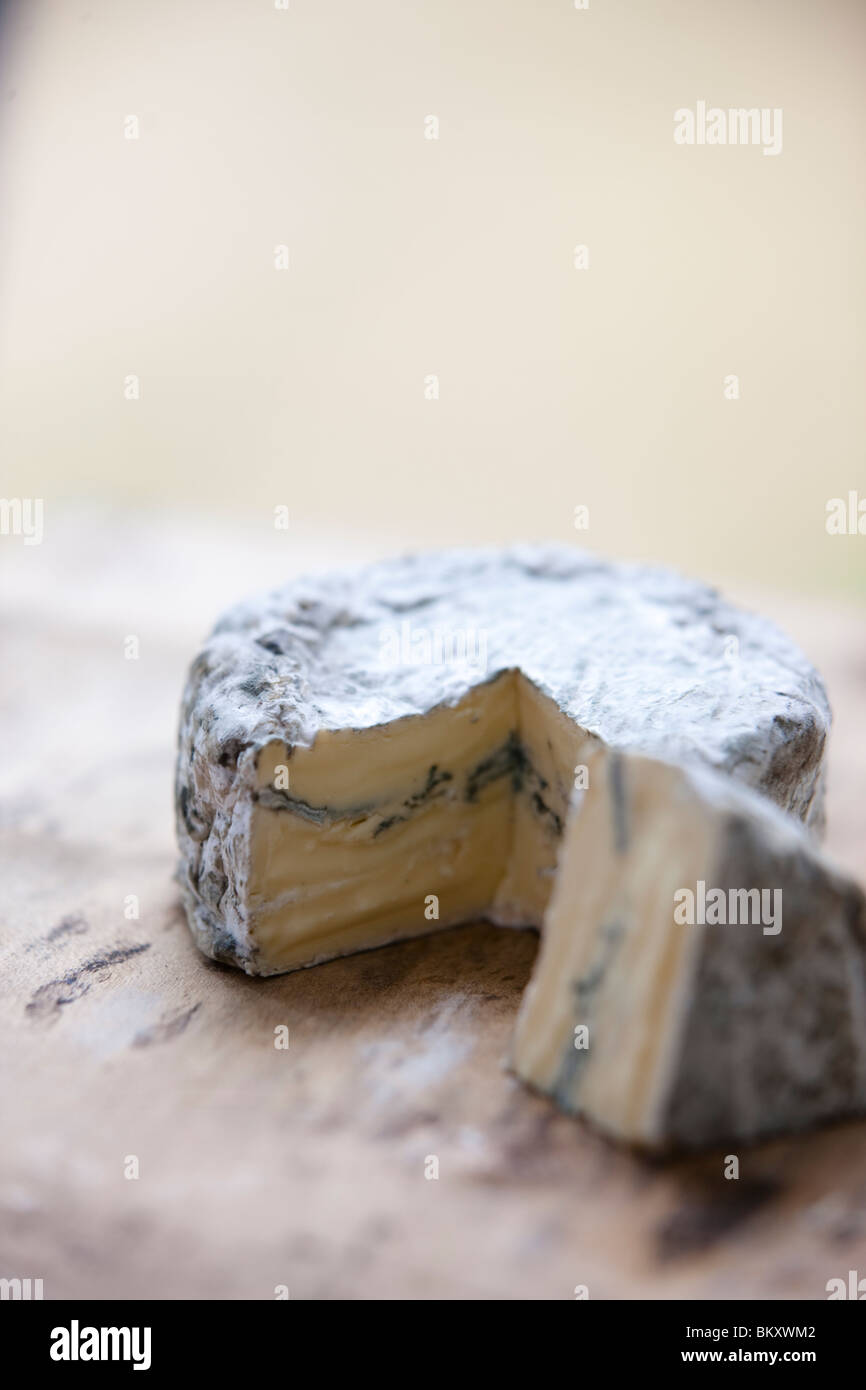 Cheese truckle and wedge Stock Photo Alamy