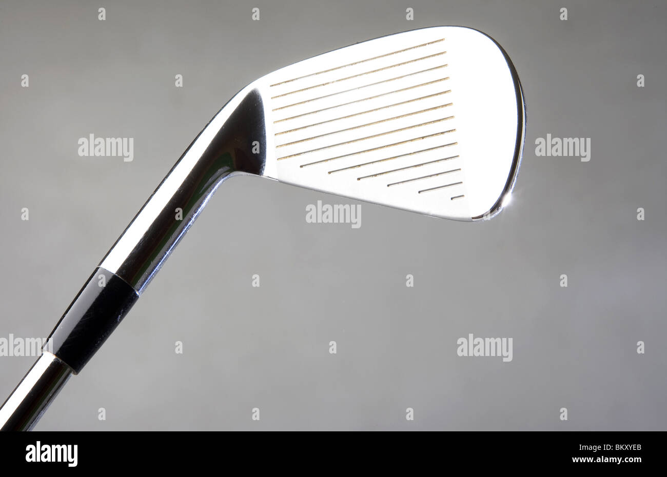 Close up of a golf club showing grooves Stock Photo Alamy