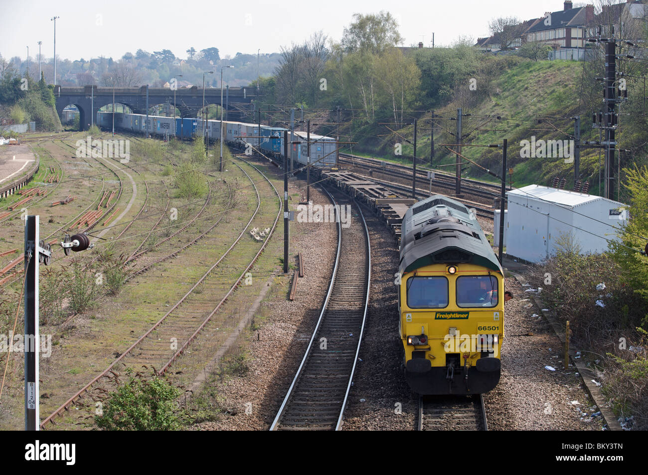 Freight train, Ipswich, Suffolk, UK Stock Photo Alamy