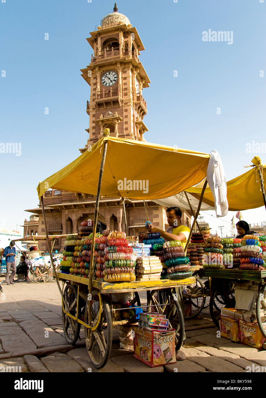 Market stalls clock tower jodhpur hires stock photography and images Alamy