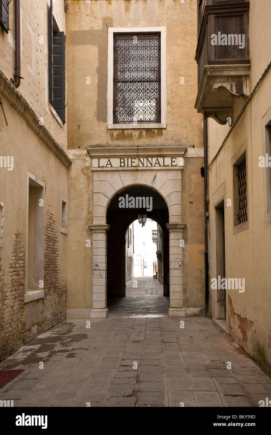 la Biennale entrance Stock Photo