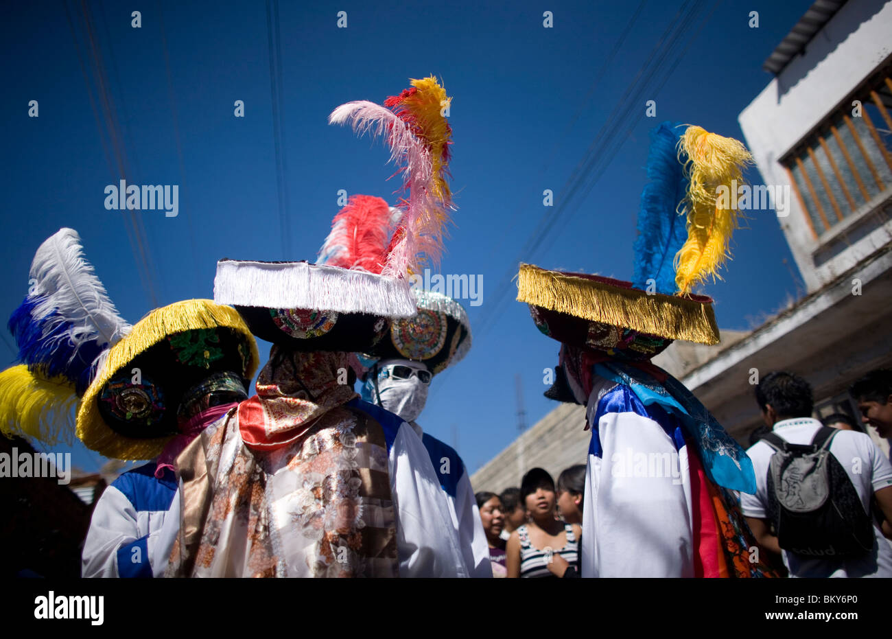 Chinelo dancers perform during carnival celebrations in Tlayacapan, Mexico  Stock Photo - Alamy