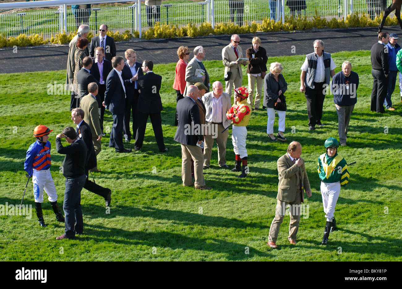 The Parade Ring at Warwick Races, UK Stock Photo Alamy