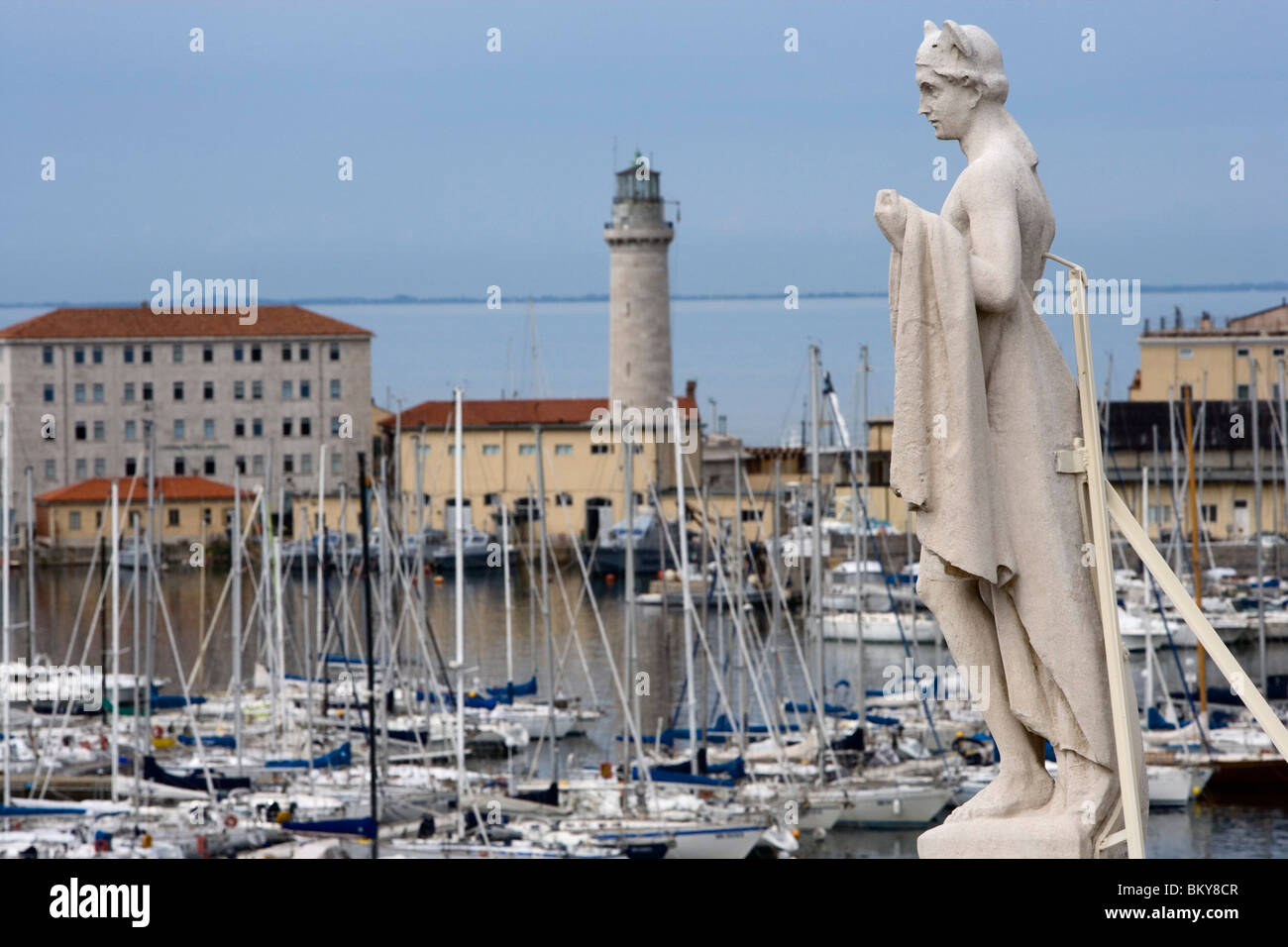 Marina in Trieste, Friuli-Venezia Giulia, Upper Italy, Italy Stock Photo
