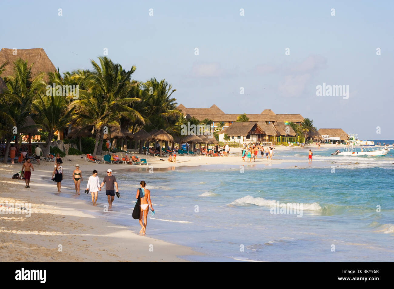 Mamitas beach in Playa del Carmen, State of Quintana Roo, Peninsula Yucatan, Mexico Stock Photo