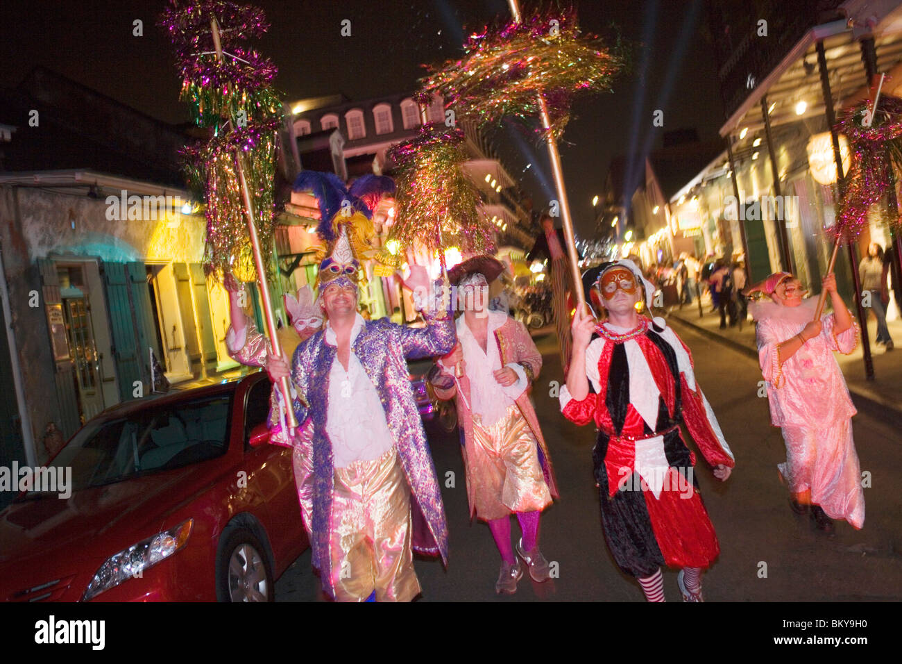 Mardi gras parade night new orleans hires stock photography and images