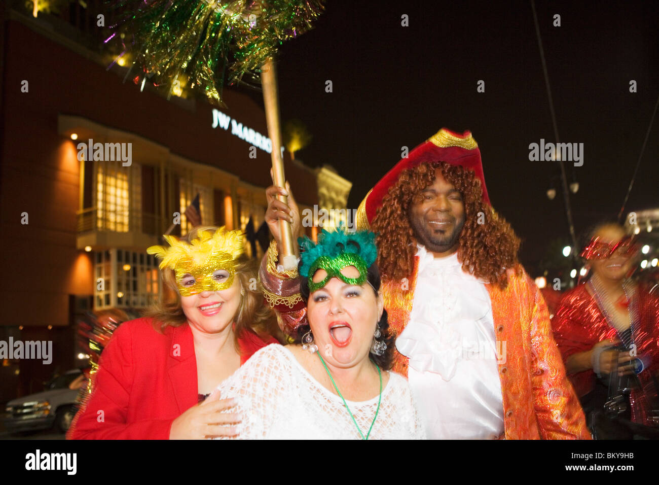 Mardi gras parade night new orleans hires stock photography and images