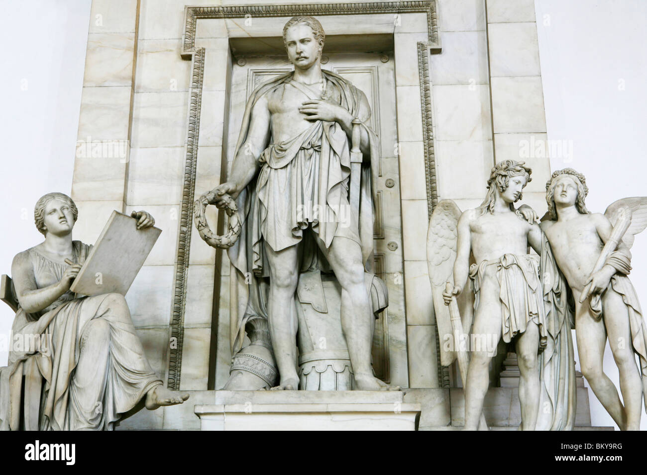 Monument to Eugene de Beauharnais, Jesuit church of St Michael, Munich, Bavaria, Germany Stock Photo