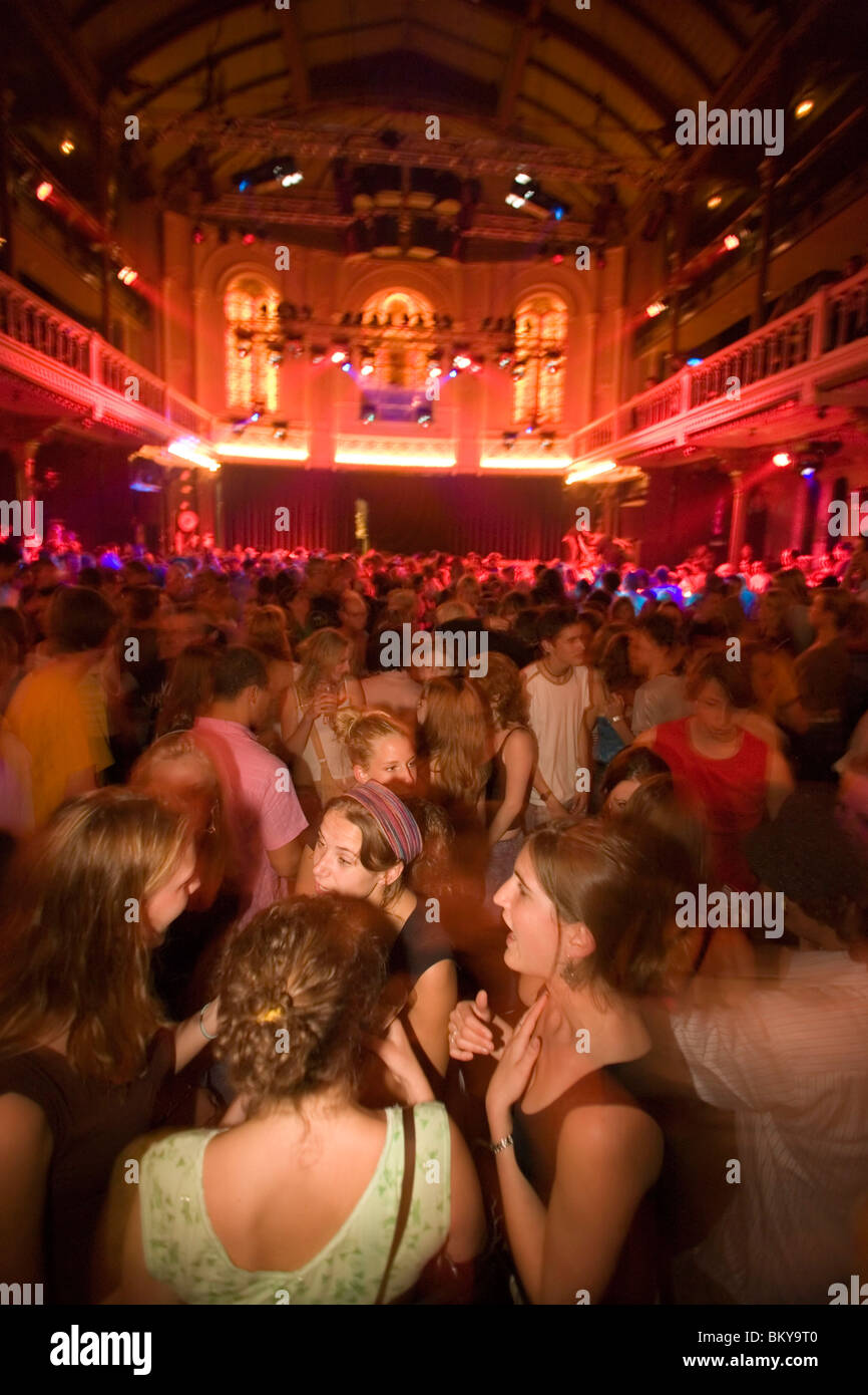 Dancers, Paradiso, Concert Hall and Club, Women dancing in club Paradiso, near Rembrandtplein, Amsterdam, Holland, Netherlands Stock Photo