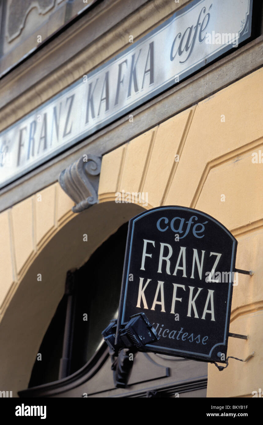 Cafe, Jewish Town, Prague, Czechia Stock Photo