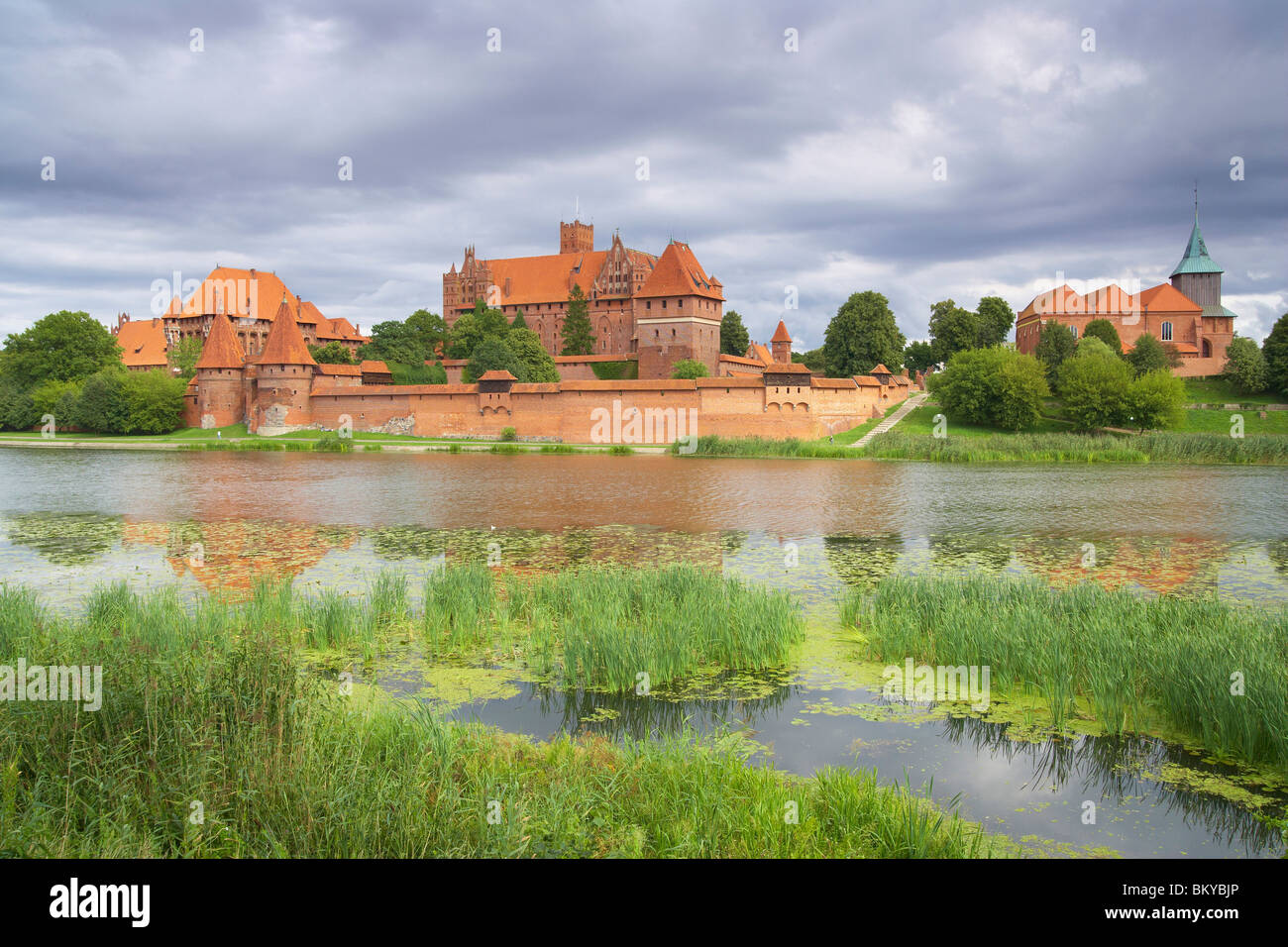 Malbork on the Nogat, East Prussia, Poland, Europe Stock Photo